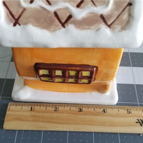 Gingerbread House Hand Painted Treat Jar Food Storage Holiday Decor - Picture 10 of 11